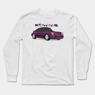 supercar 911 carrera rs turbo 1972 violet Long Sleeve T-Shirt